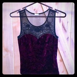 Garage lace sheer soft top!